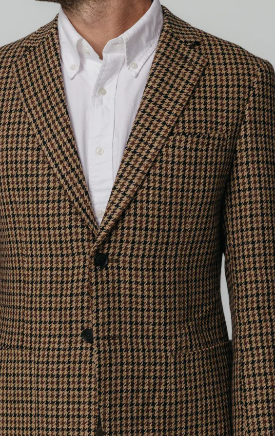 Veste en tweed pied-de-poule marron - photo 3 Veste en tweed pied-de-poule marron - photo 3