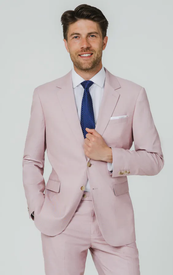 Veste de costume rose peau de requin Veste de costume rose peau de requin
