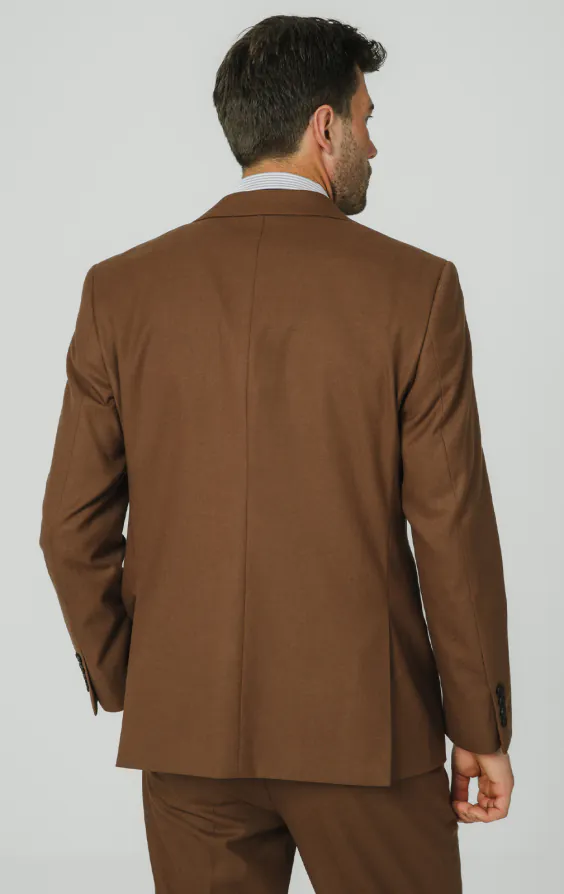 Veste de costume sergé marron moyen - photo 5 Veste de costume sergé marron moyen - photo 5