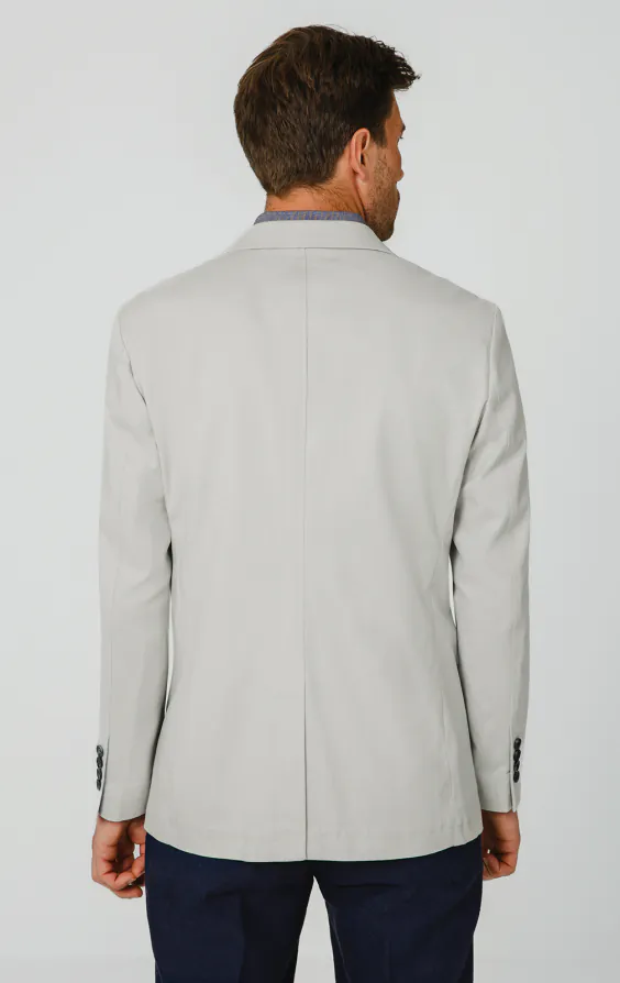 Veste en coton sergé gris clair - photo 5 Veste en coton sergé gris clair - photo 5