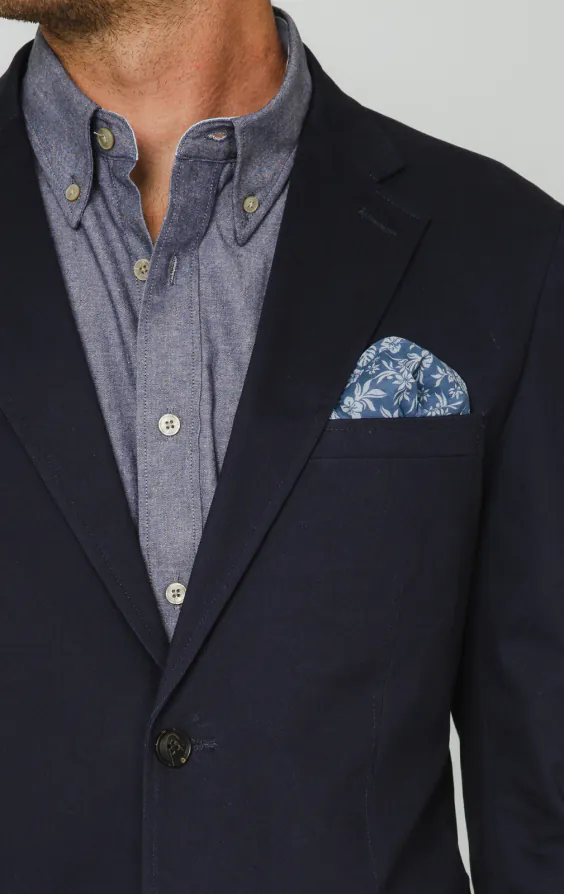 Veste en coton sergé bleu marine - photo 3 Veste en coton sergé bleu marine - photo 3