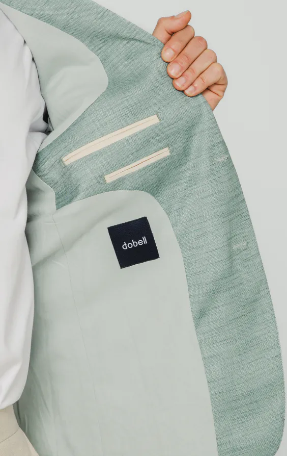 Veste en tissu texturé vert aqua - photo 4