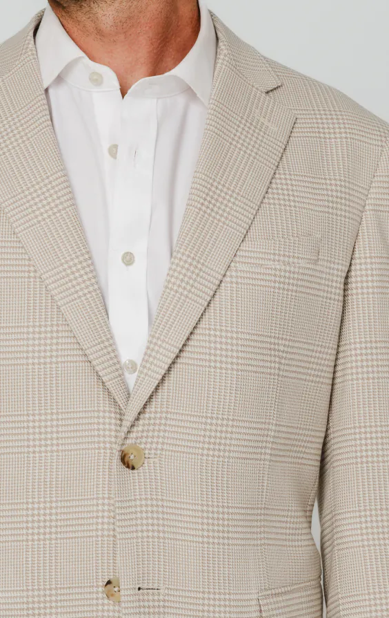Veste à carreaux Prince of Wales beige - photo 3 Veste à carreaux Prince of Wales beige - photo 3