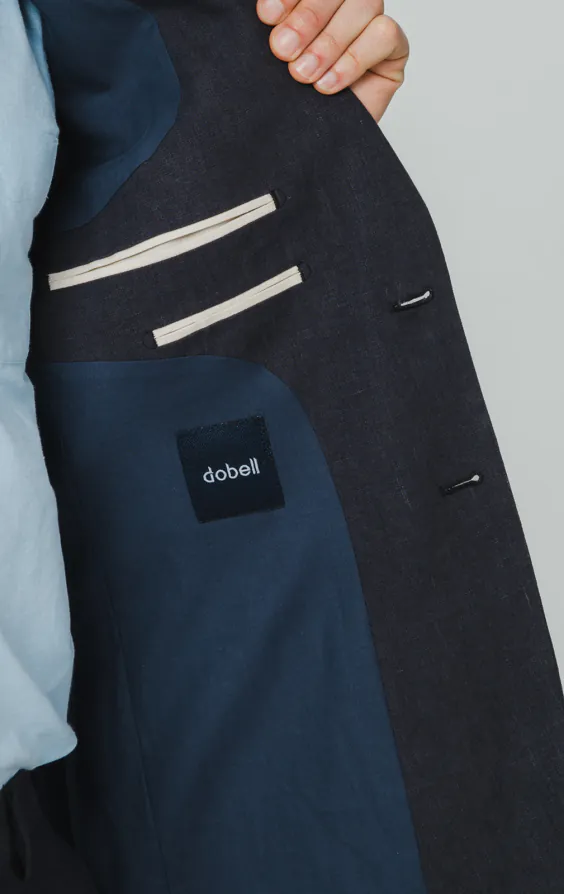 Veste de costume en pur lin bleu marine - photo 4 Veste de costume en pur lin bleu marine - photo 4