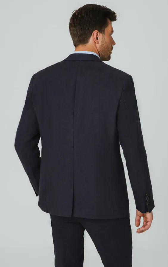 Veste de costume en pur lin bleu marine - photo 5 Veste de costume en pur lin bleu marine - photo 5