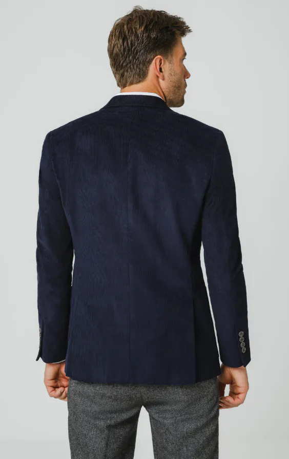 Veste en velours côtelé fin bleu marine - photo 5 Veste en velours côtelé fin bleu marine - photo 5