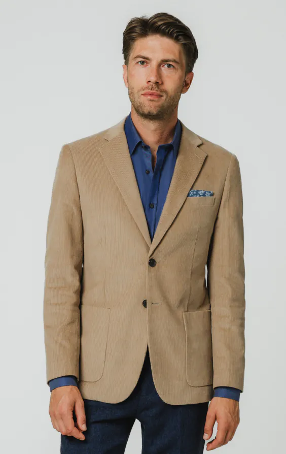 Veste en velours côtelé fin tanné Veste en velours côtelé fin tanné