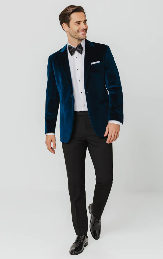 Veste en velours sarcelle - photo 2