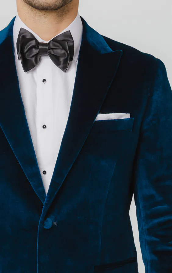 Veste en velours sarcelle - photo 5
