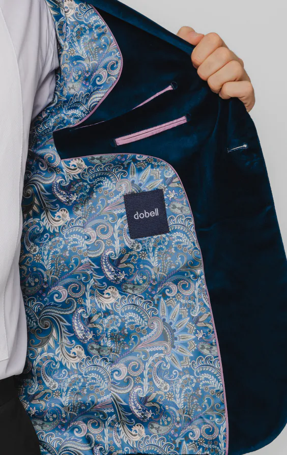 Veste en velours sarcelle - photo 6