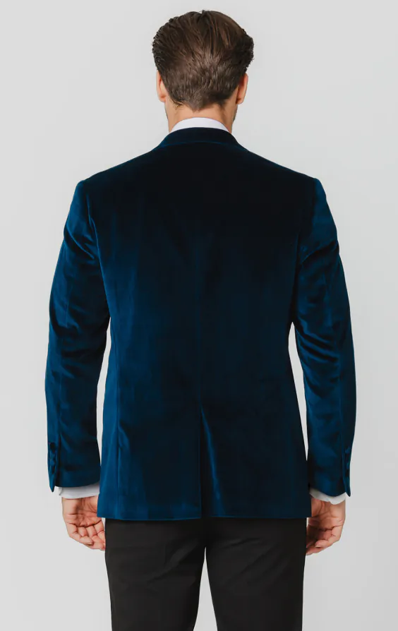 Veste en velours sarcelle - photo 7
