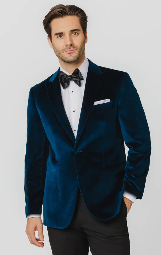 Veste en velours sarcelle - photo 1