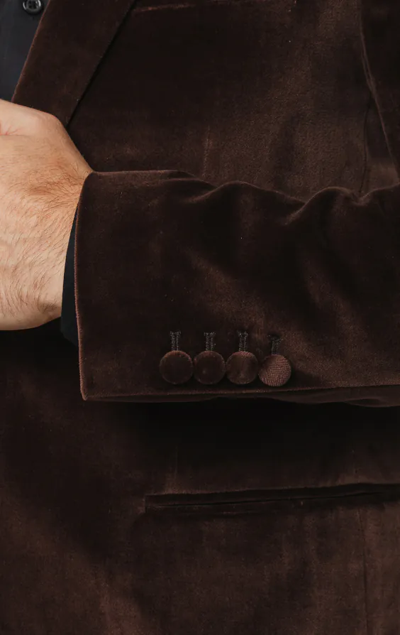 Veste en velours marron - photo 4