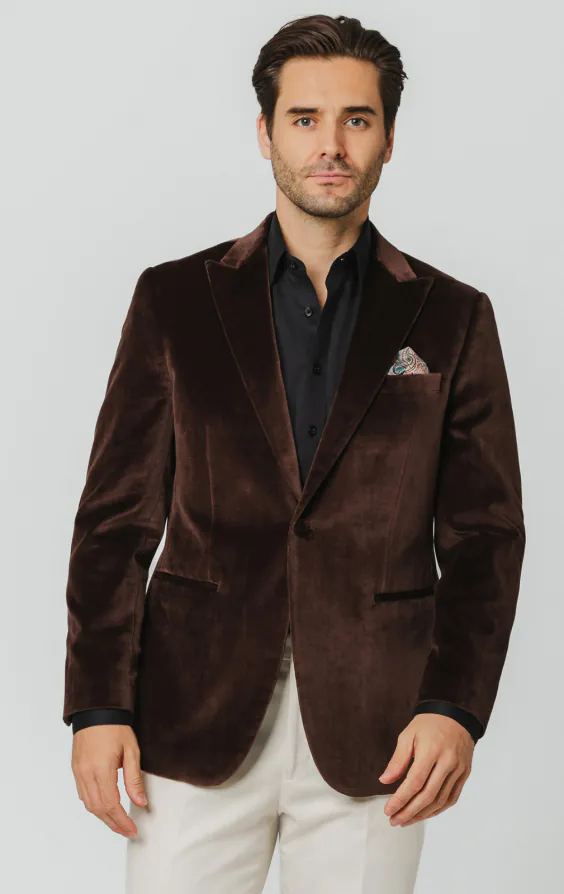 Veste en velours marron Veste en velours marron