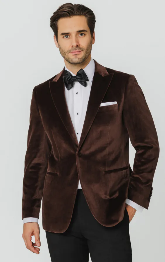 Veste en velours marron - photo 2