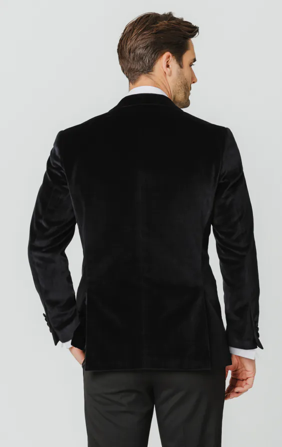 Veste de smoking croisé velours noir - photo 6 Veste de smoking croisé velours noir - photo 6