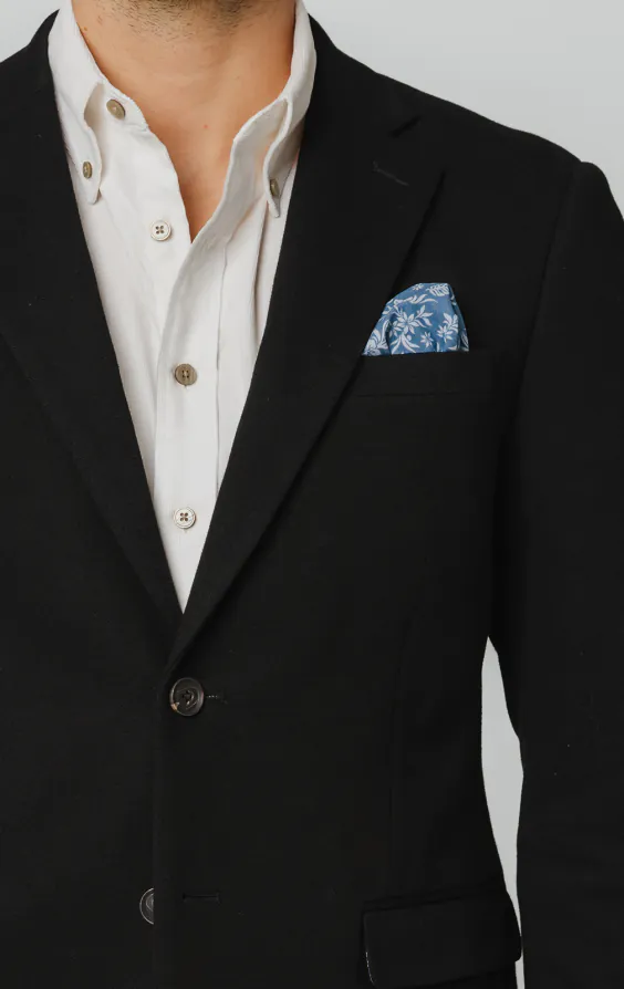 Veste en piqué de coton noir - photo 3