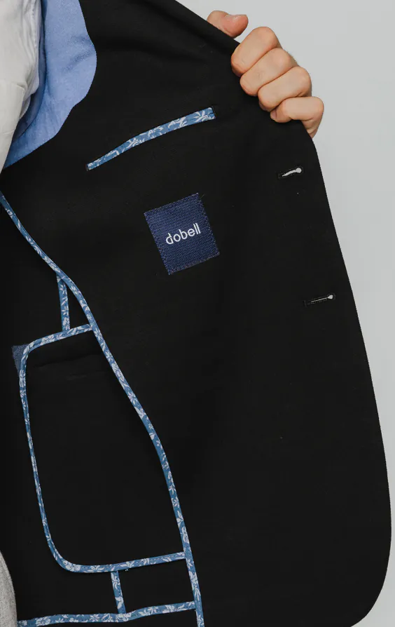 Veste en piqué de coton noir - photo 4