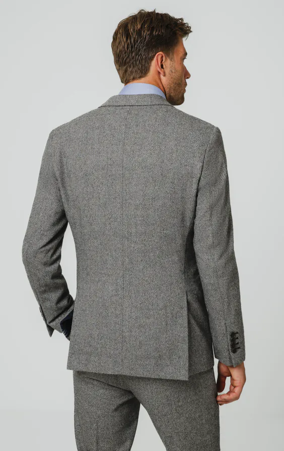 Veste de costume sergé tweed gris - photo 5 Veste de costume sergé tweed gris - photo 5
