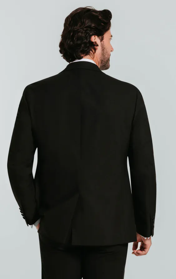 Veste de smoking noir coupe slim à revers cranté - photo 1 Veste de smoking noir coupe slim à revers cranté - photo 1