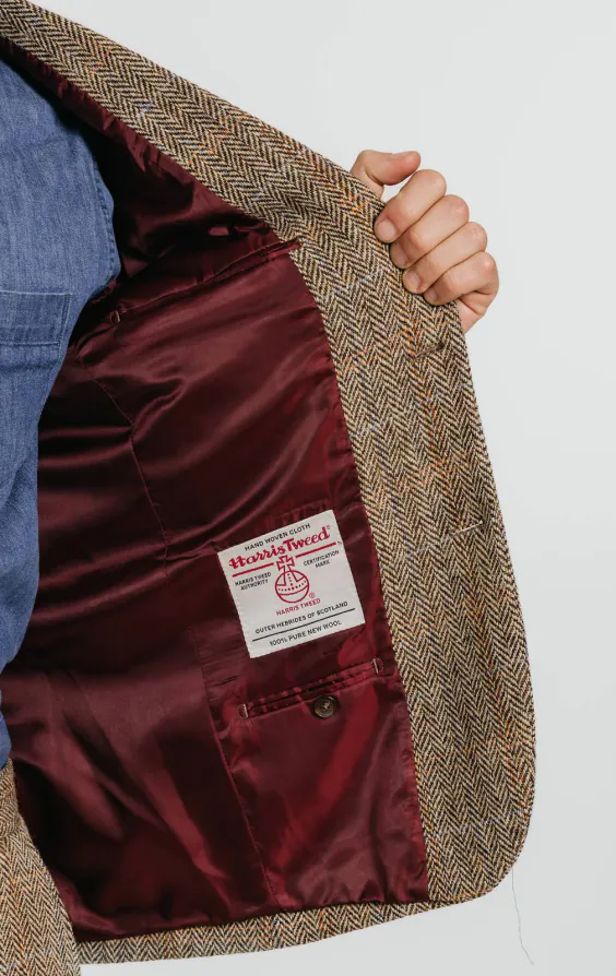 Harris Tweed Veste marron à gros carreaux - photo 4 Harris Tweed Veste marron à gros carreaux - photo 4