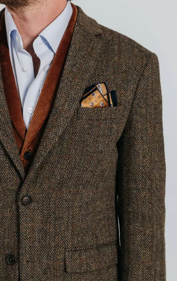 Veste en Cuir Marron pour Séniors