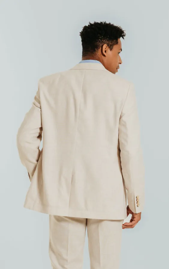 Veste en lin couleur crème - photo 1
