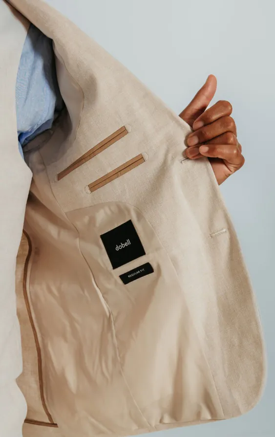 Veste en lin couleur crème - photo 4