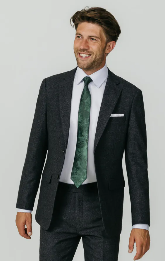 Veste en tweed Donegal grise