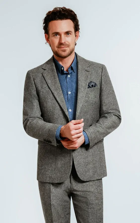 Veste De Sport Homme En Tweed - D G Golding - Taille 38 - Sur-mesure 1993 - Occasion