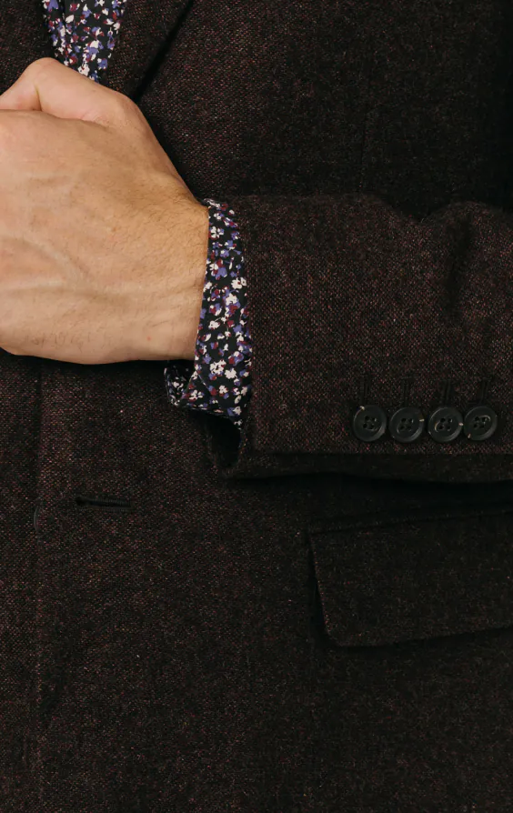 Costume tweed Donegal bordeaux - photo 2 Costume tweed Donegal bordeaux - photo 2