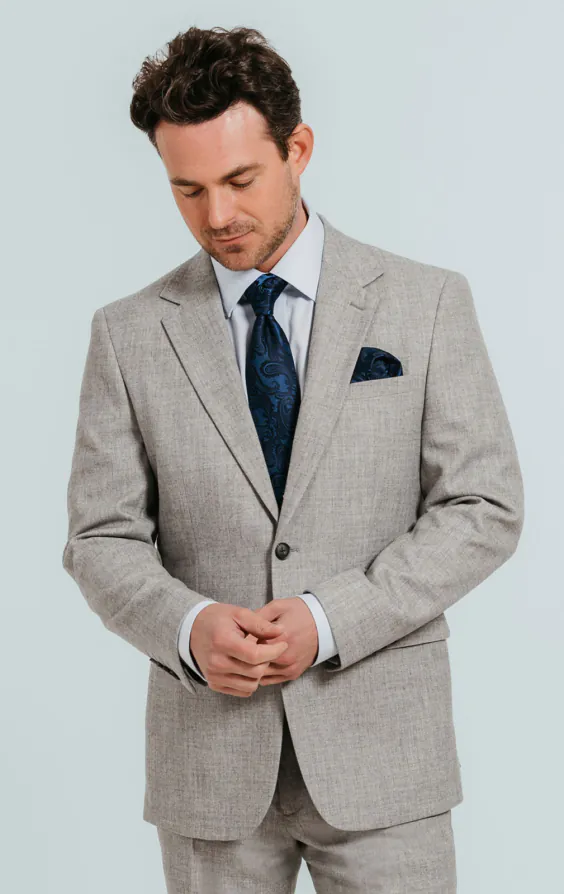 Veste de costume en flanelle gris Veste de costume en flanelle gris