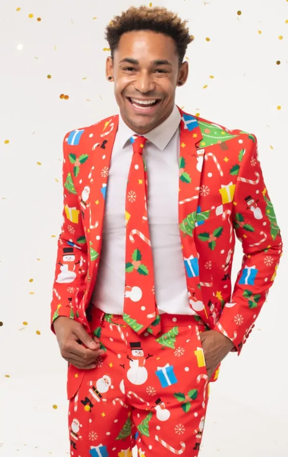 Costume de Noel Rouge Festif Dobell