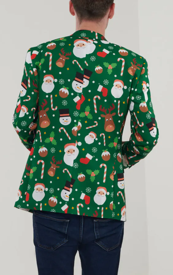 Veste de Noël vert Père Noël & amis - photo 1 Veste de Noël vert Père Noël & amis - photo 1