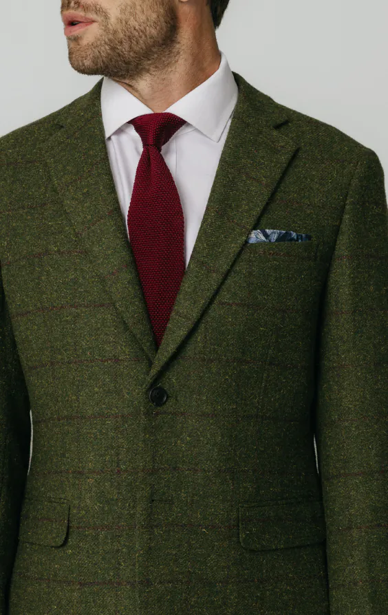 Costume tweed verte à gros carreaux - photo 3 Costume tweed verte à gros carreaux - photo 3