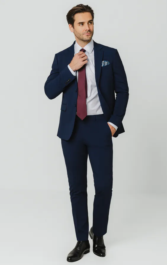 Veste de costume bleu coupe slim - photo 1
