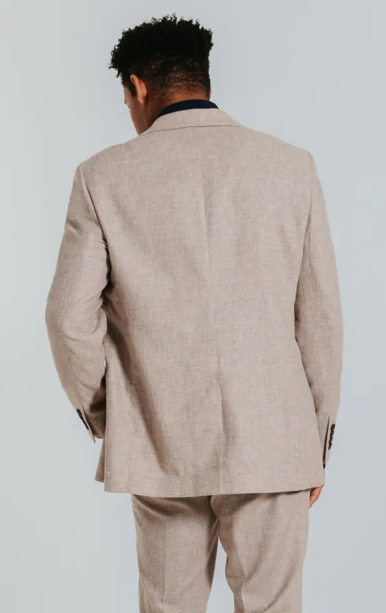 Veste en Lin Sable Coupe Slim - photo 1 Veste en Lin Sable Coupe Slim - photo 1
