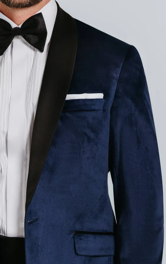 Veste velours bleu marine - photo 1