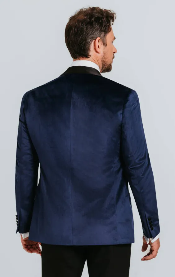 Veste velours slim bleu marine - photo 1 Veste velours slim bleu marine - photo 1