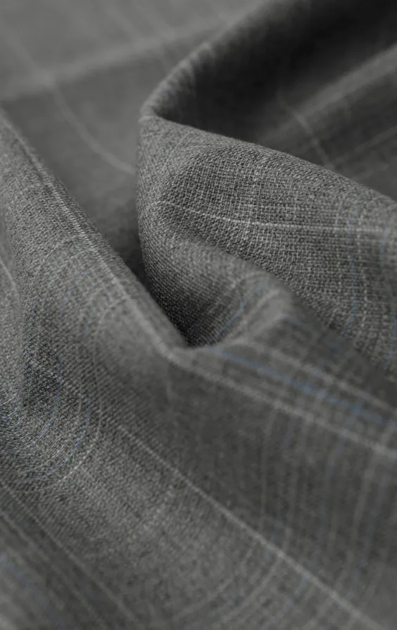 Gilet croisé à carreaux gris clair - photo 3 Gilet croisé à carreaux gris clair - photo 3