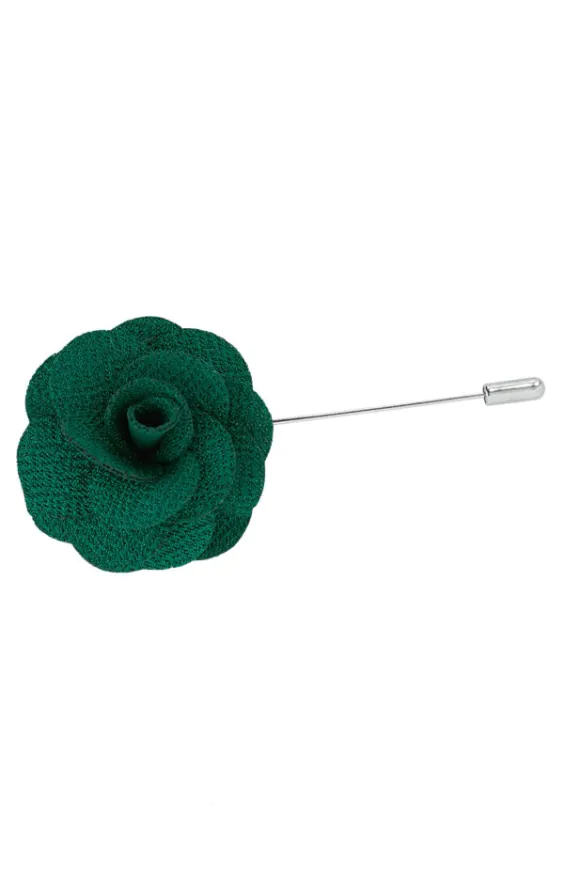 Épingle de col Fleur Vert anglais