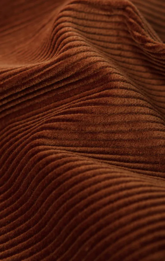 Veste en Velours Côtelé Marron moyen - photo 5