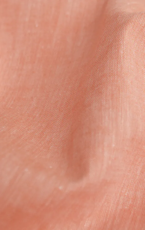 Chemise en lin orange - photo 5