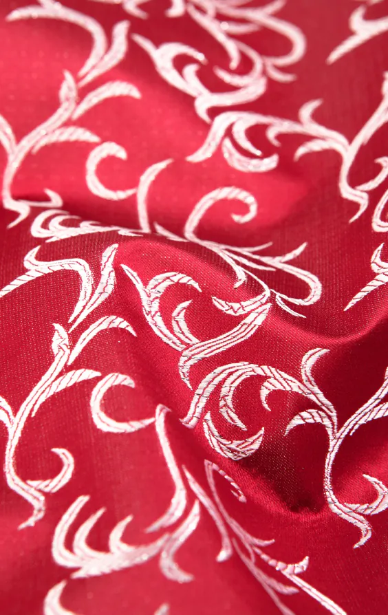 Gilet jacquard swirl Edwardien rouge/argent - photo 3 Gilet jacquard swirl Edwardien rouge/argent - photo 3
