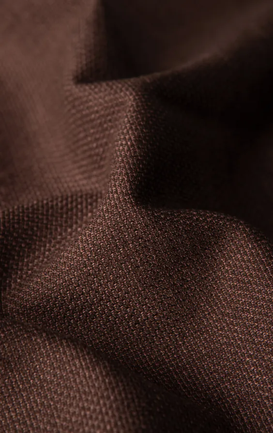 Gilet en tissu texturé brun rouille - photo 3 Gilet en tissu texturé brun rouille - photo 3