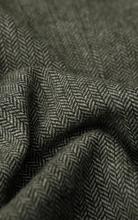 Veste de costume tweed vert sauge à chevrons - photo 5 Veste de costume tweed vert sauge à chevrons - photo 5