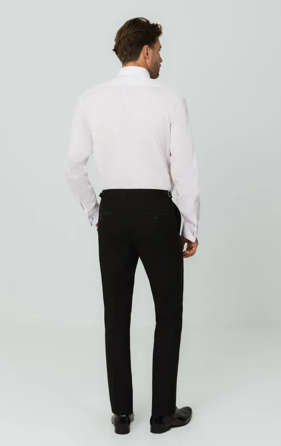 Chemise blanche cintrée avec col classique - photo 4