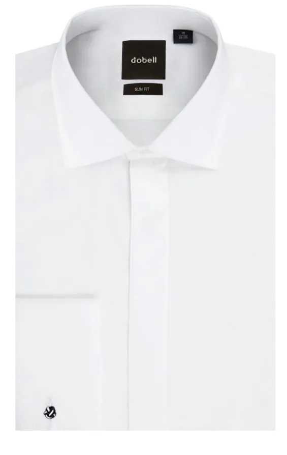 Chemise blanche cintrée avec col classique - photo 1