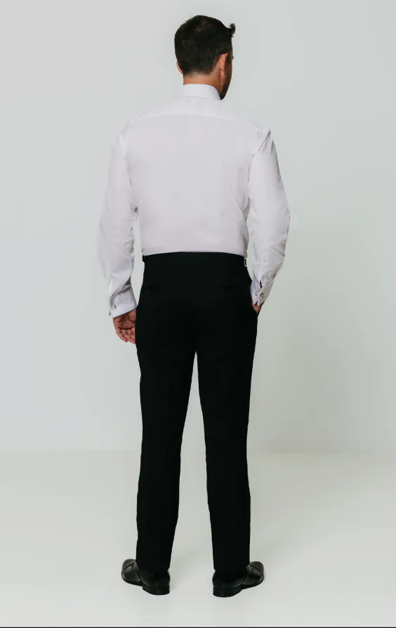 Chemise habillée, plissée devant, col standard - photo 4