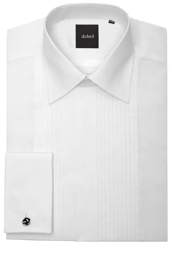 Chemise habillée, plissée devant, col standard - photo 1